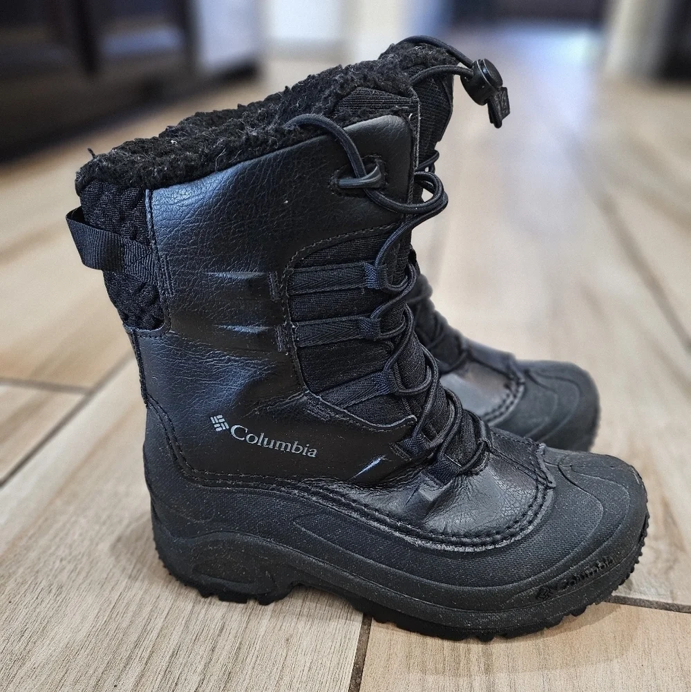 COLUMBIA BOYS LITTLE-BIG KID BUGABOOT CELSIUS OMNI HEAT SNOWBOOT WATERPROOF SZ5